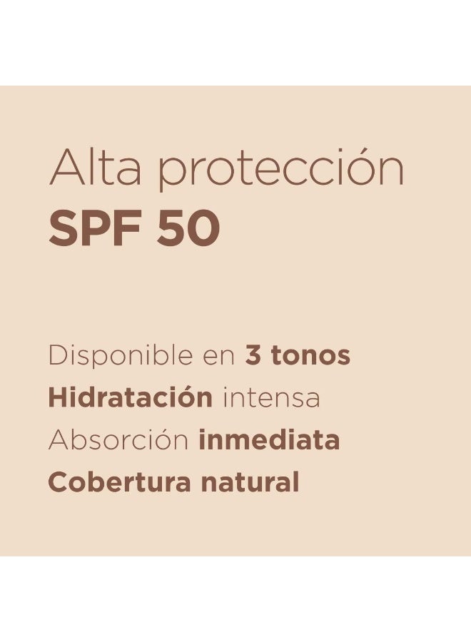 Isdin Fusion Water Color Spf 50 (Light) 50Ml, Tinted Daily Facial Sun Cream, Ultra-Light Texture - Image 3