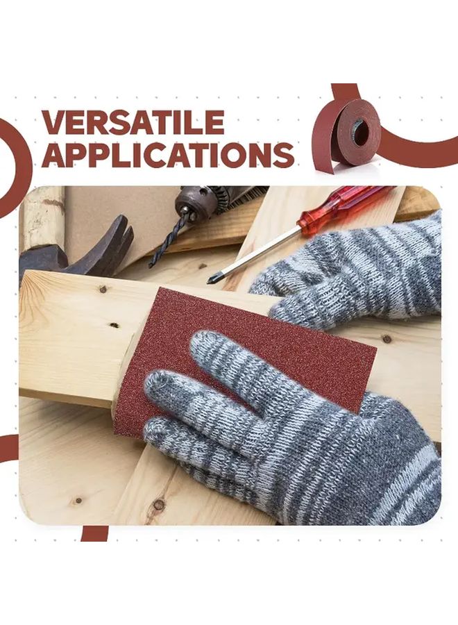 Heavy Duty 93mm Abrasive Sandpaper Roll 100cm For Metal Wood Automotive Furniture - Image 5