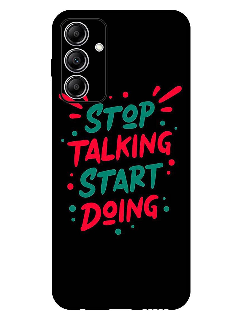 Theodor Protective Case Anti Scratch Shock Proof Bumper Cover For Samsung Galaxy A35 Stop Talking - Image 1