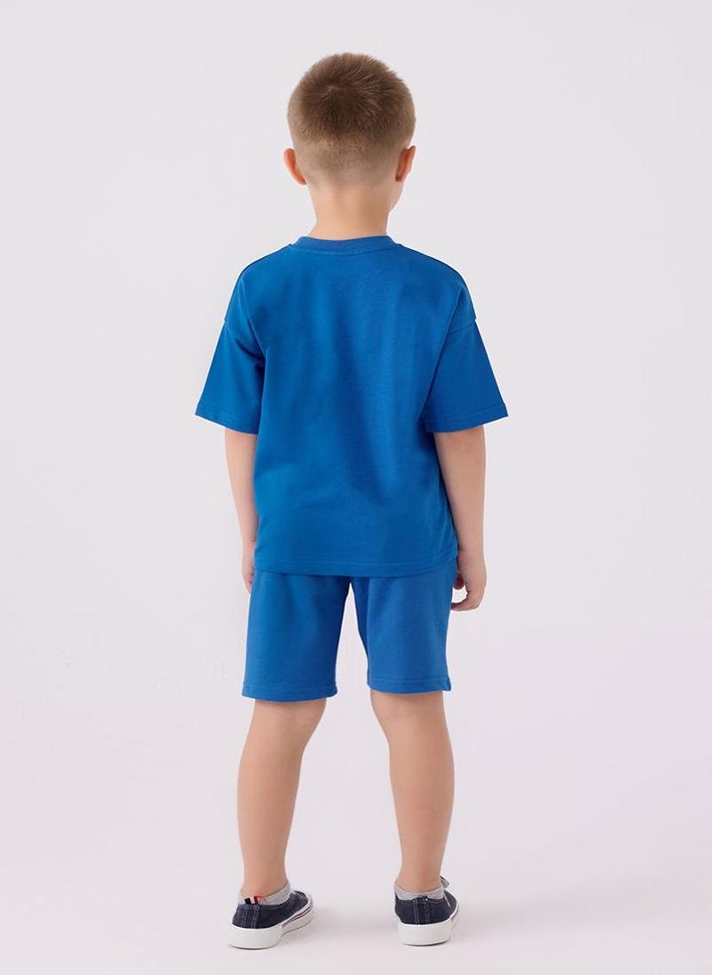 U.S. Polo Assn. U.S. Polo Assn. Boys Blue Bermuda Set - Image 5
