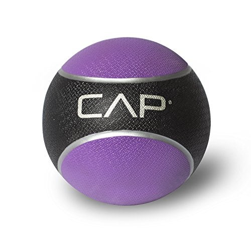 CAP Barbell Rubber Medicine Ball, 4-Pound, Purple - Image 1