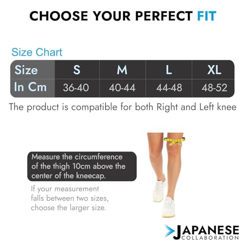 Gochamps Premium Neoprene Knee Support with Open Patella & Adjustable Strap, Anti-Slip Design for Running, Gym & Training, Japanese Collaboration, Large (44-48 cm, Pack Of 1) - Image 4