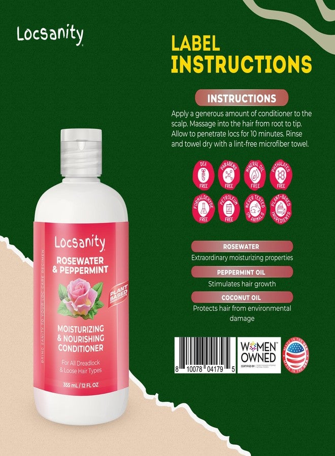 Locsanity Rosewater and Peppermint Moisturizing and Nourishing Conditioner - Image 2