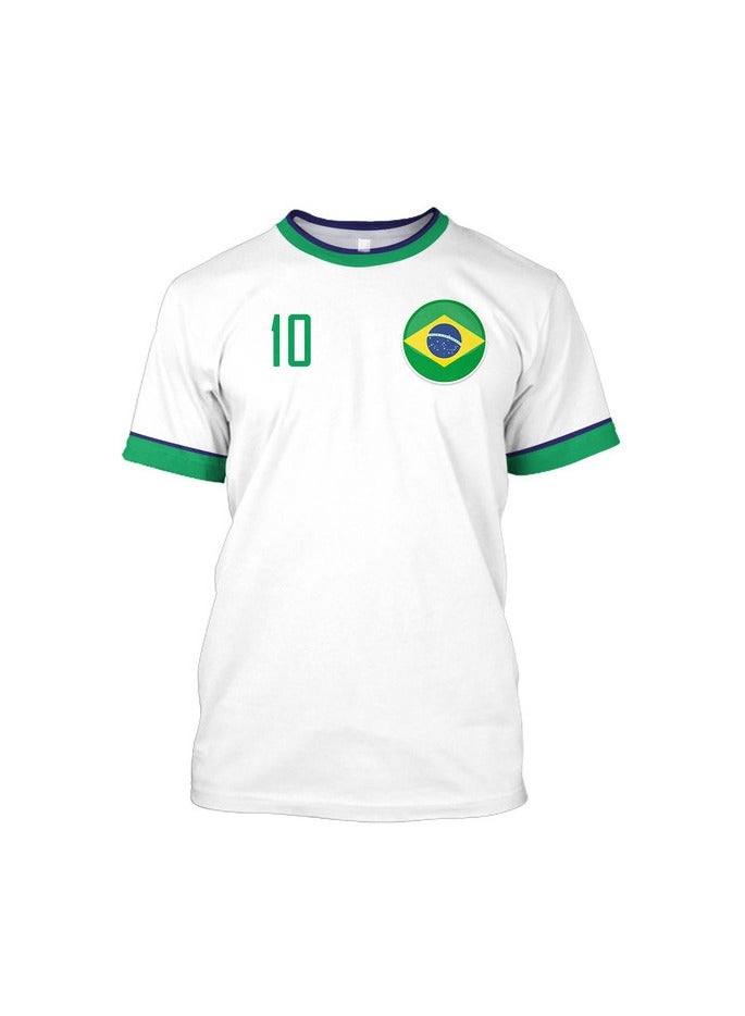 KUYING New Football Jersey Top With Short Sleeves  - Image 1