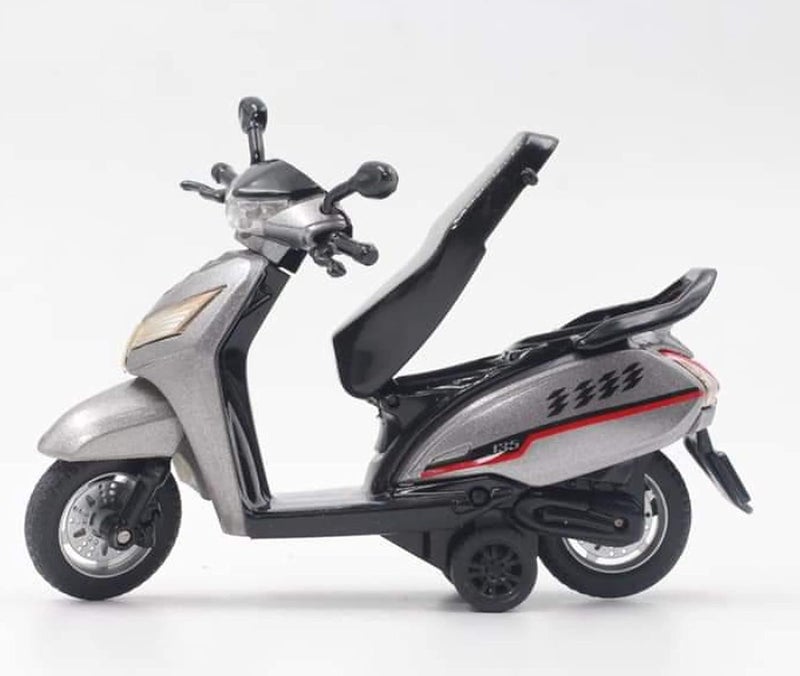 CENTY Toys Bestiva Grey Colour Scooty Toy - Pull Back Action with Rear Wheel Suspension - Image 1