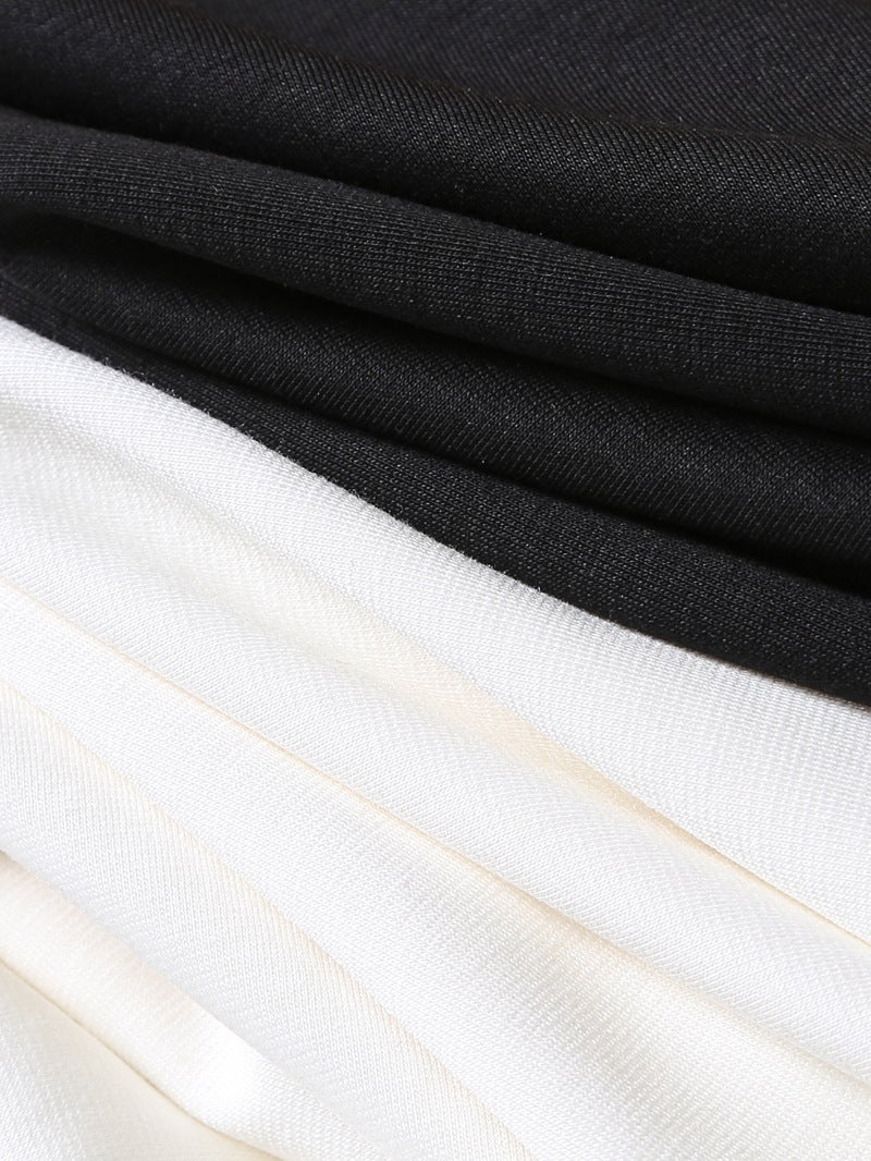 Mercerized Cotton Modal Blended Fabric Summer Thin Casual Men'S Short Sleeve Round Neck T-Shirt Tes110 - Image 3