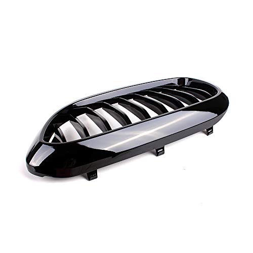 SNA G30 Grille, Front Kidney Grill Compatible for 2017-2020 BMW 5 Series G30 (ABS Single Slat Gloss Black Grills, 2-pc Set) - Image 4