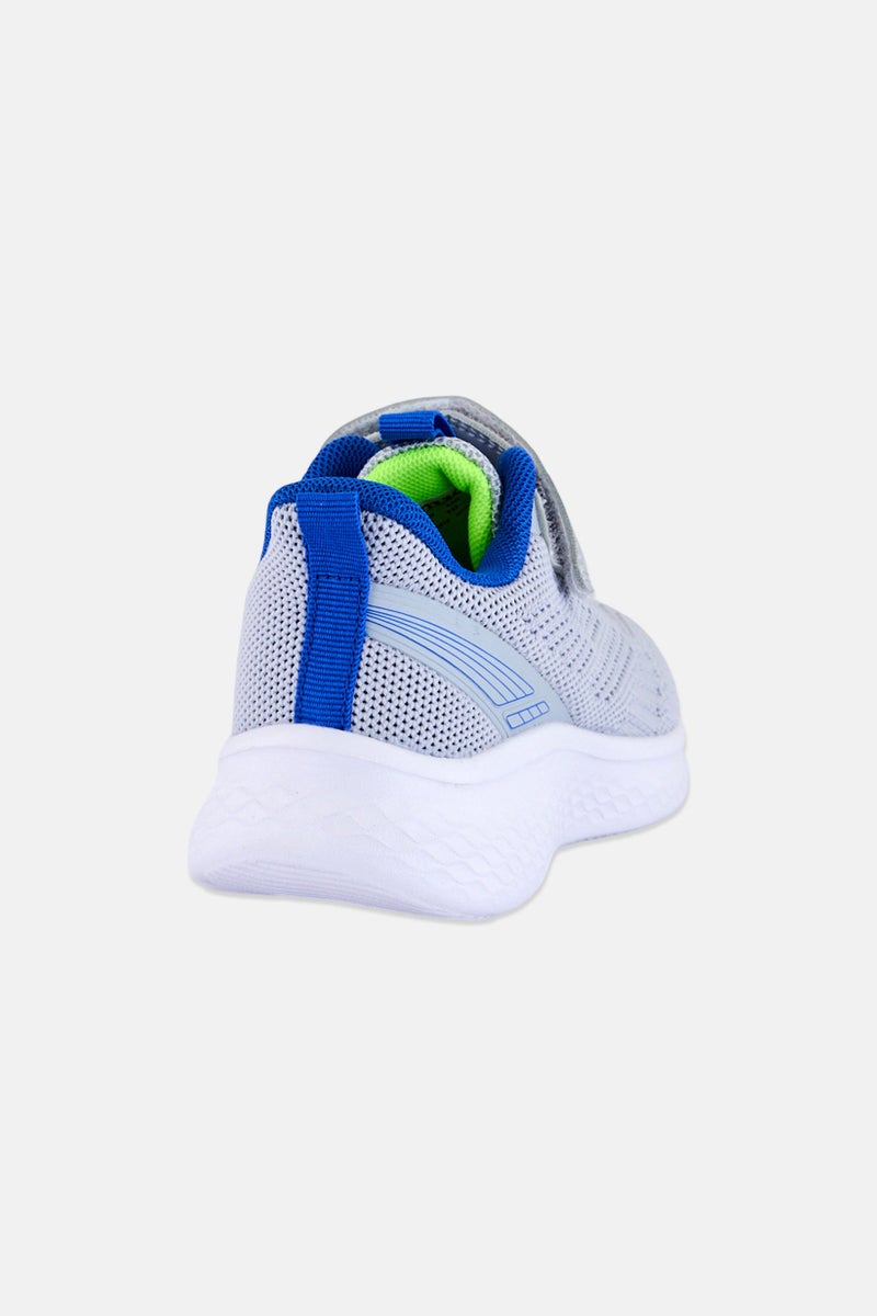 Mudd Toddlers Boy Velcro Closure Casual Shoes, Light Grey - Image 3