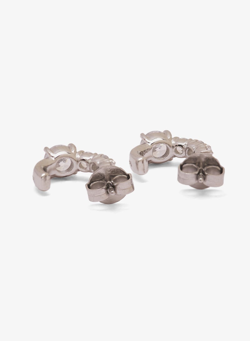 GUESS 12Mm Crystal Hoops - Image 2