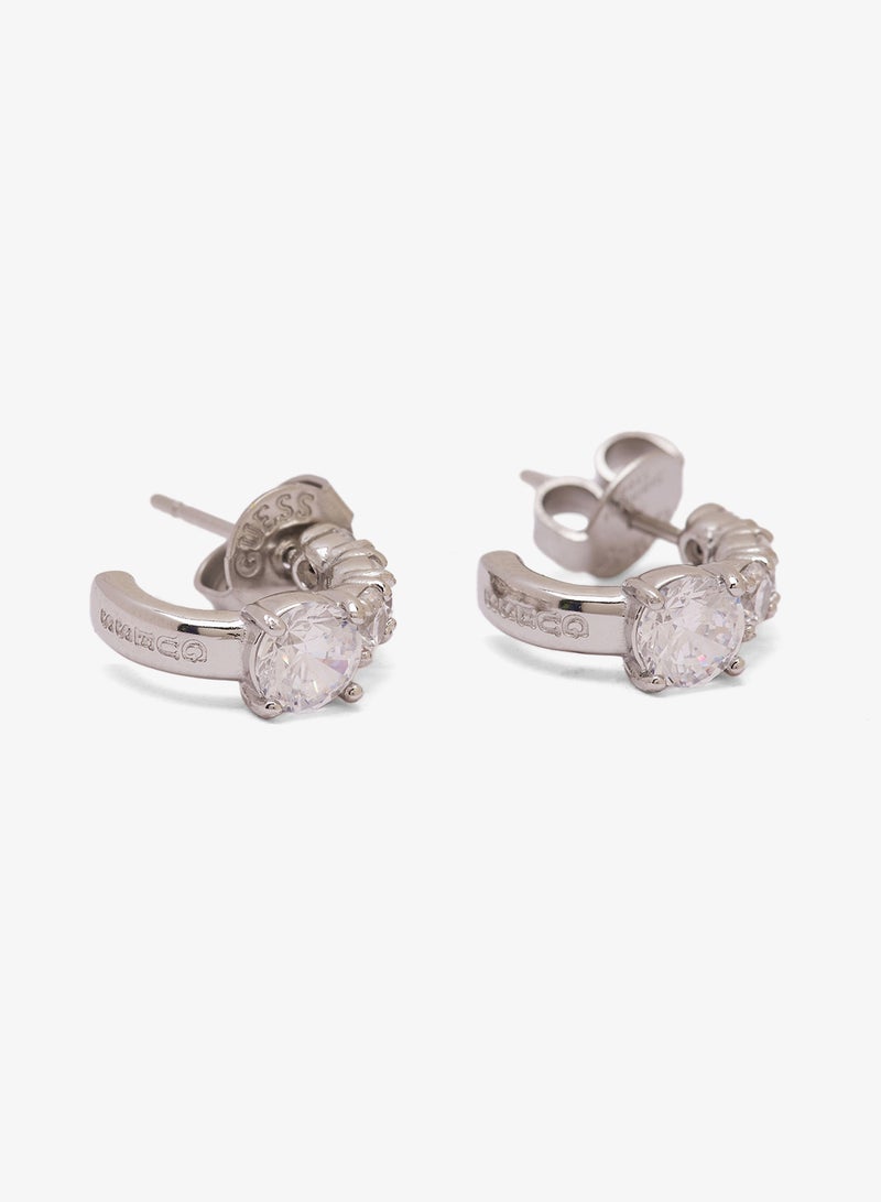 GUESS 12Mm Crystal Hoops - Image 3