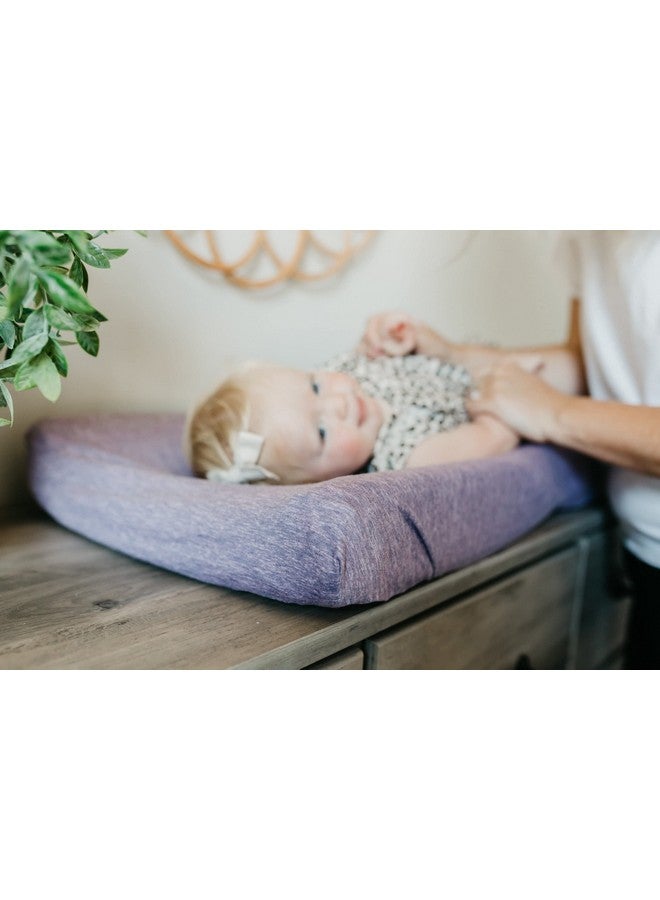 Copper Pearl Premium Knit Changing Pad Cover Soft, Stylish, and Universal Fit for All Standard Diaper Changing Pads, Trendy Design Changing Pad Covers, Violet