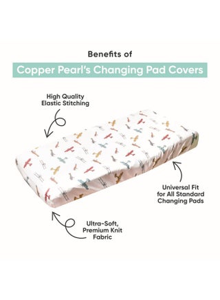 Copper Pearl Premium Knit Changing Pad Cover Soft, Stylish, and Universal Fit for All Standard Diaper Changing Pads, Trendy Design Changing Pad Covers, Violet - pzsku/ZA896F2C1714FBCB31F7EZ/45/1747742057/8b16e521-fb10-40c1-8bd0-ed33bb608da0