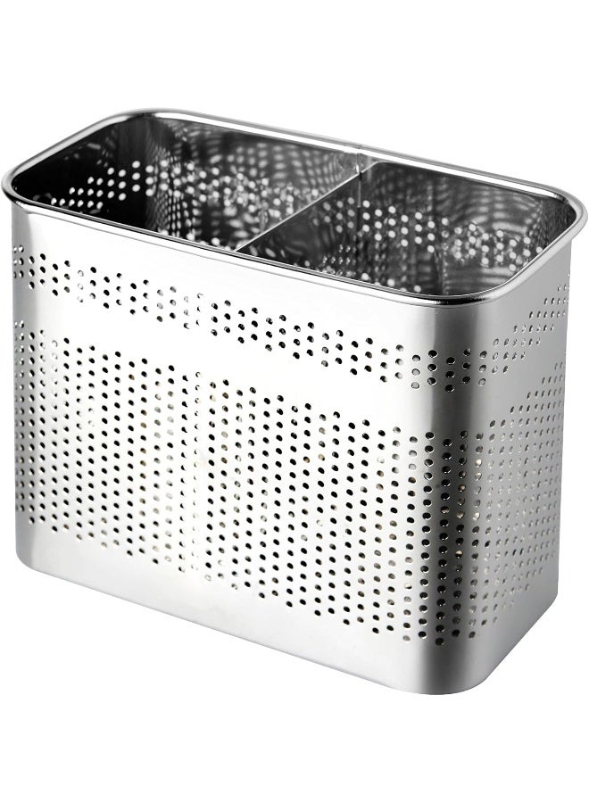 UIP Global Stainless Steel Cutlery Utensil Holder (Medium Square) Chopsticks Holder for Dishwasher - Image 1