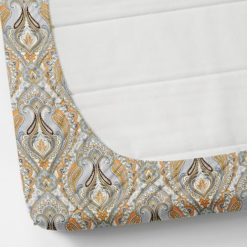 DECOREZA 320 TC Cotton Feel Elastic Fitted King Size Bedsheet 72x78 +10 Inch with 2 Pillow Covers | Glace Cotton | Wrinkle-Free | Bedsheet for Double Bed - (Golden Retro, King Size 72" x 78") - Image 4