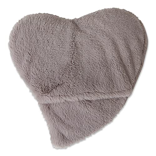 Bucky Hot Cold Therapy Spa Collection Ultra Luxe Heart Warmer Plush Gray - Image 2