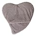 Bucky Hot Cold Therapy Spa Collection Ultra Luxe Heart Warmer Plush Gray - Image 1
