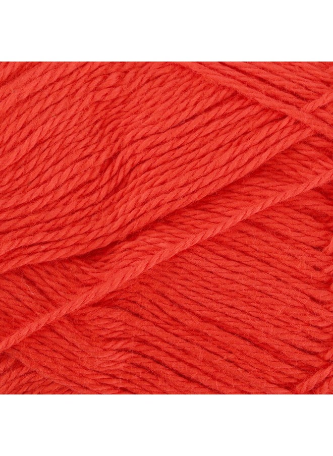 BambooMN - Jubileeyarn Cotton Select Yarn Sport Weight 50G/Skein Hearts Red 4 Skeins - Image 1