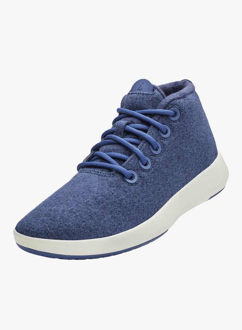 Men's Wool Runner-up Mizzles - Hazy Indigo (Natural White Sole)