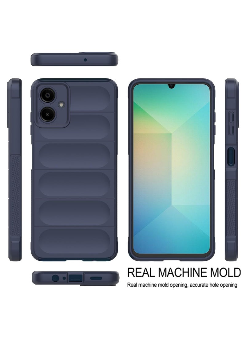 ماركة غير محددة - جراب خلفي من السيليكون عالي الحماية متوافق مع هاتف Samsung Galaxy A06 Magic Shield مقاوم للصدمات مع حماية للكاميرا (أزرق) - Image 1