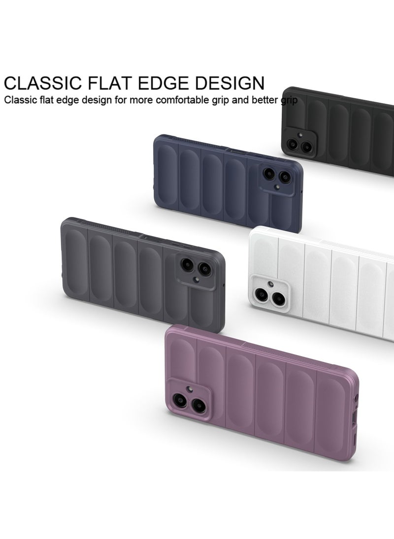 ماركة غير محددة - جراب خلفي من السيليكون عالي الحماية متوافق مع هاتف Samsung Galaxy A06 Magic Shield مقاوم للصدمات مع حماية للكاميرا (أزرق) - Image 1