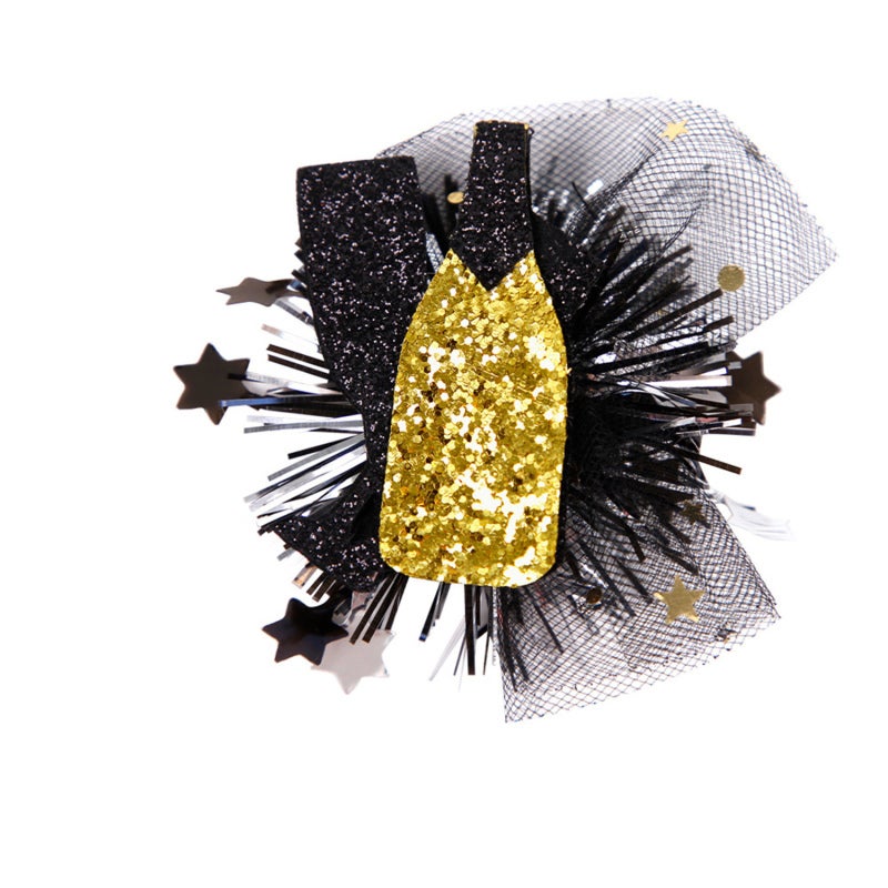 Party Hair Clips: 5 Colors Eye-Catching Festive Hair Accessories - Sparkle And Shine For Birthday Christmas New Year Parties Gift Bag Stuffing Party Giveaways Game Prizes For Adults And Children - Image 1