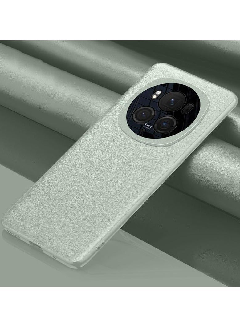 بما يتوافق مع حافظة Honor Magic 6 Pro الفاخرة من جلد PU لحماية الكاميرا لـ Magic 6 Pro 5G مع قشرة حماية من السيليكون المضادة للصدمات - Image 1