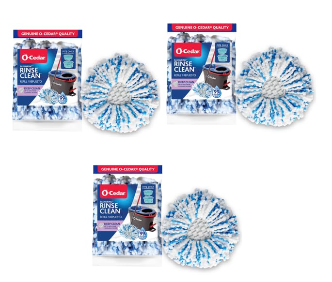 o cedar O-Cedar RinseClean Spin Mop Microfiber Refill, 1 CT (Pack of 3) - Image 1