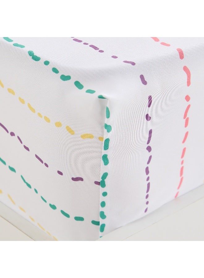 Home Box Ivy Slumber Petals Single Microfibre Fitted Sheet - 90x200+25 cm - Image 4