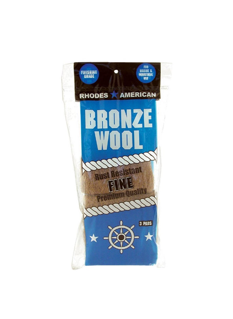 Homax Homax Fine Grade Bronze Wool, 3 pad (033873123002) 