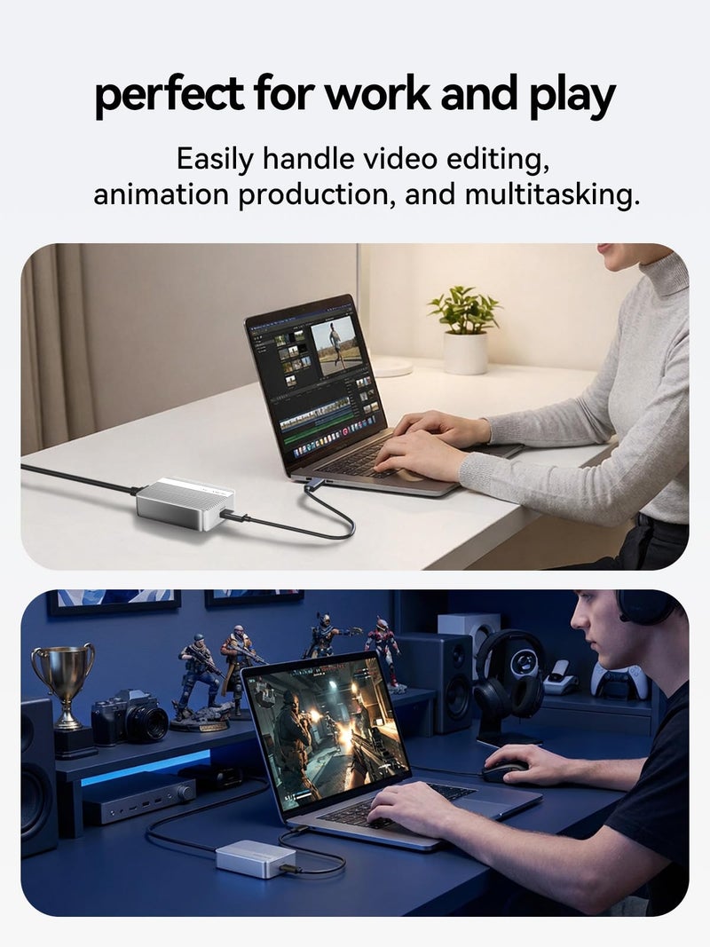 ACASIS USB4 to10gb ethernet Adapter High-Speed USB C to Ethernet Adapter OnlyCompatibleThunderbolt3/4/5/USB4 Aluminum Housing10gb ethernet Adapter Supports10/5/2.5/1Gbps/100Mb/s for Mac/Windows/Linux - Image 5