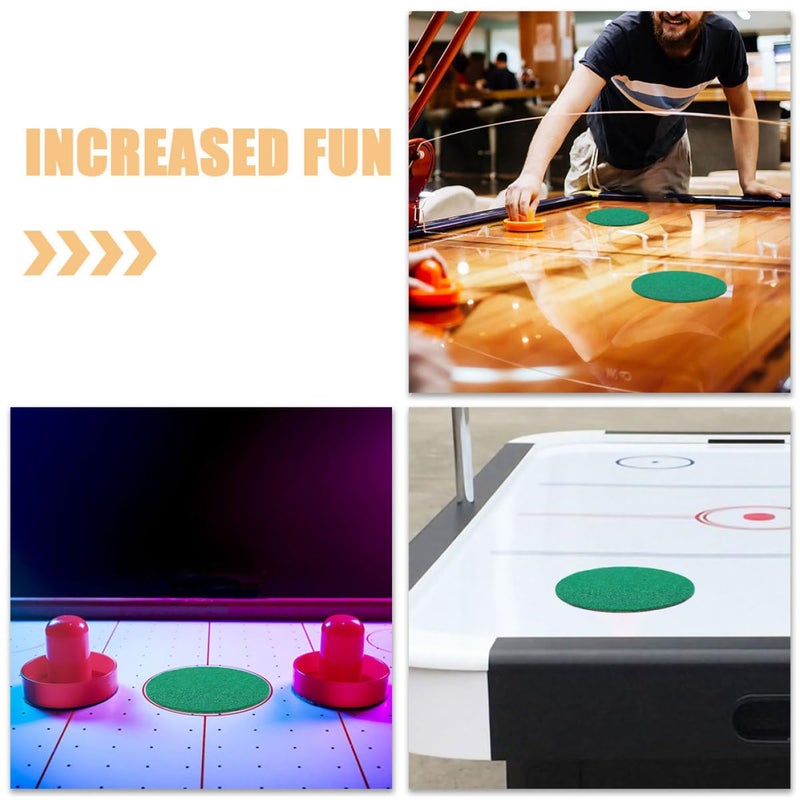 Green Self Adhesive Mallet Felt Pads Replacement Set For Air Hockey Table Game Room Use - Image 4