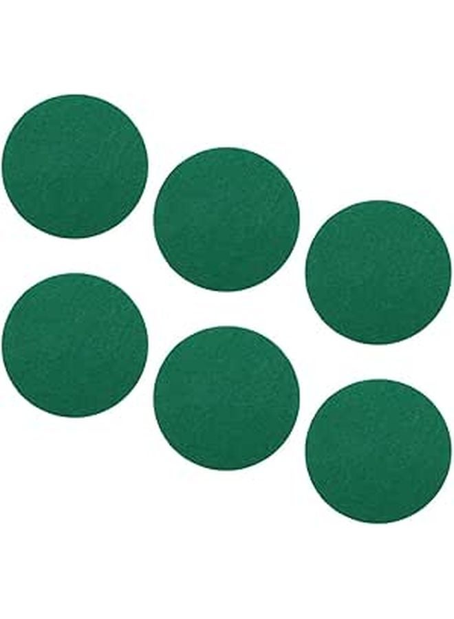 Green Self Adhesive Mallet Felt Pads Replacement Set For Air Hockey Table Game Room Use - Image 1