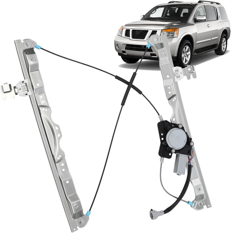 ISINFLASH 748-524 Front Left Driver Side Power Window Lift Regulator with Motor for Nissan and Infiniti - Image 1