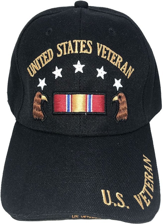 AborenCo U.S. Army Baseball Caps Hats Military Apparel | Retired Veteran | 3D Embroidered | Adjustable (Black with Stars) - Image 2