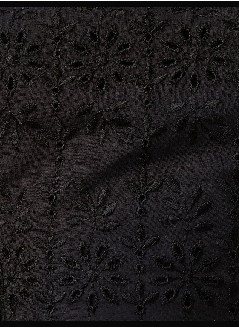 KOTON Off-Shoulder Embroidered Blouse