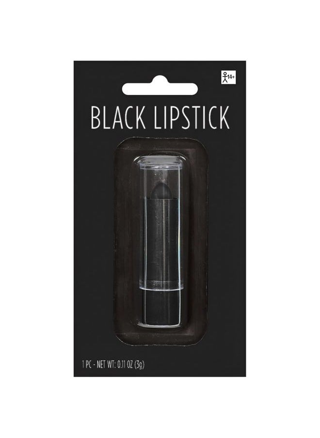 Amscan - AMSCAN Bold & Daring Black Lipstick (0.08 oz)- 1 Pc - Perfect for a Striking Look and Unleashing Your Inner Rebel - Image 1