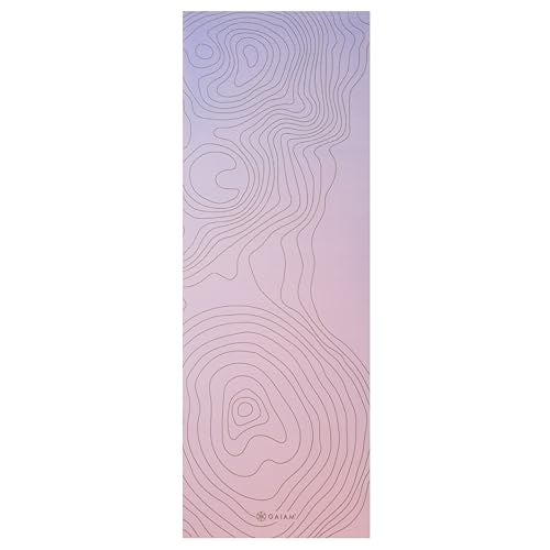 Gaiam Yoga Mat Premium 6mm Print Extra Thick Non Slip Exercise Fitness Mat for All Types of Yoga Pilates Floor Workouts 68L x 24W x 6mm Thick - Image 3