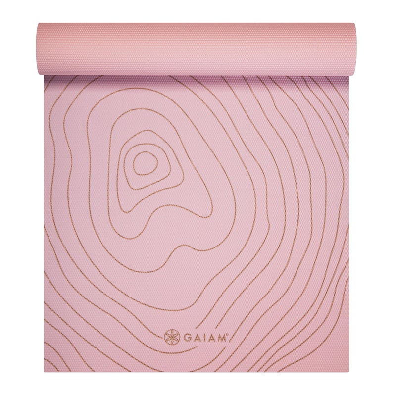 Gaiam Yoga Mat Premium 6mm Print Extra Thick Non Slip Exercise Fitness Mat for All Types of Yoga Pilates Floor Workouts 68L x 24W x 6mm Thick - Image 2