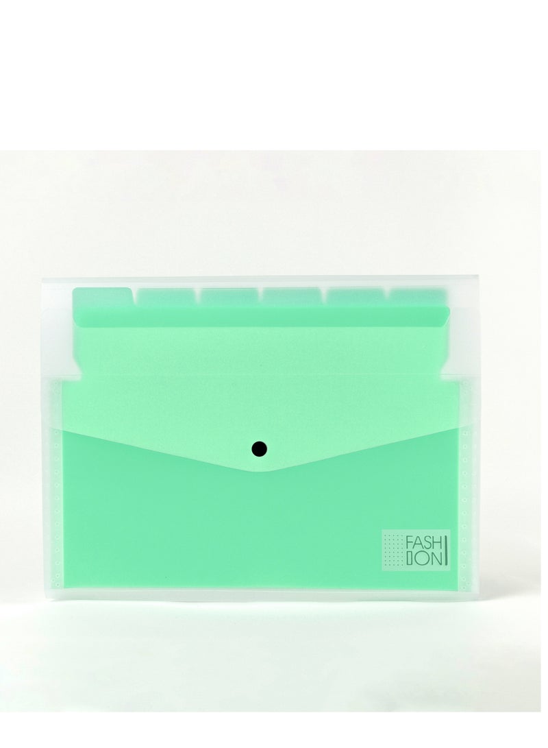 Generic File and Paper Organizer with 11 Pockets, A4 Expandable File Folder with Index Tabs, Expandable Plastic Document Organizer for Business, Travel, School, Office  - Image 1