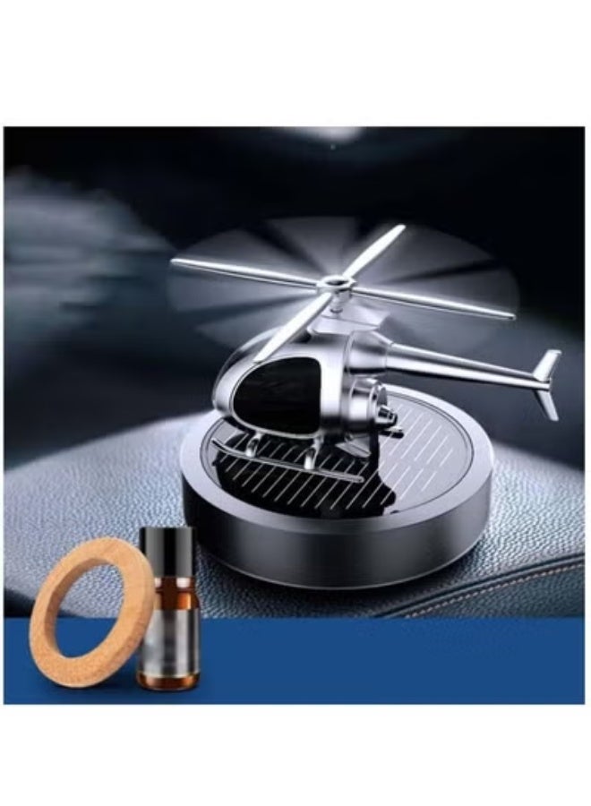 ارواق معطر جو للسيارة يعمل بالطاقة الشمسية ، لون اسود - Image 1