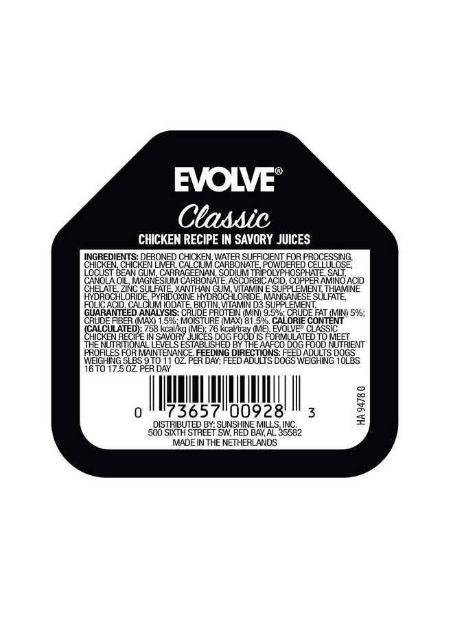 Evolve Pet Food Classic Crafted Meals Chicken Recipe Dog Food, 3.5 Ounce (Pack Of 15) - Image 2