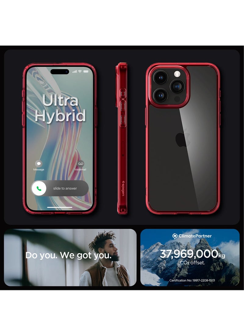 Ultra Hybrid for iPhone 15 Pro MAX Case Cover - Deep Red