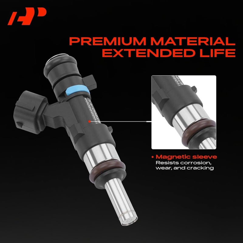 A-Premium مجموعة حقن وقود A-Premium لموديلات ميتسوبيشي أوتلاندر ولانسر، 4 قطع، L4 2.4L، استبدال# 1465A205 - Image 3