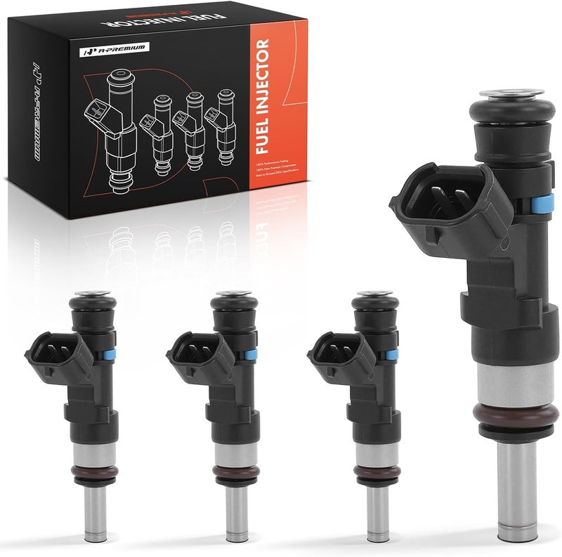 A-Premium مجموعة حقن وقود A-Premium لموديلات ميتسوبيشي أوتلاندر ولانسر، 4 قطع، L4 2.4L، استبدال# 1465A205 - Image 1