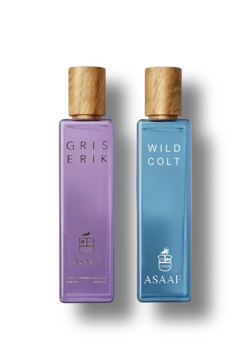 عساف - عطر وايلد كولت 200 مل وعطر جريس 200 مل - Image 1