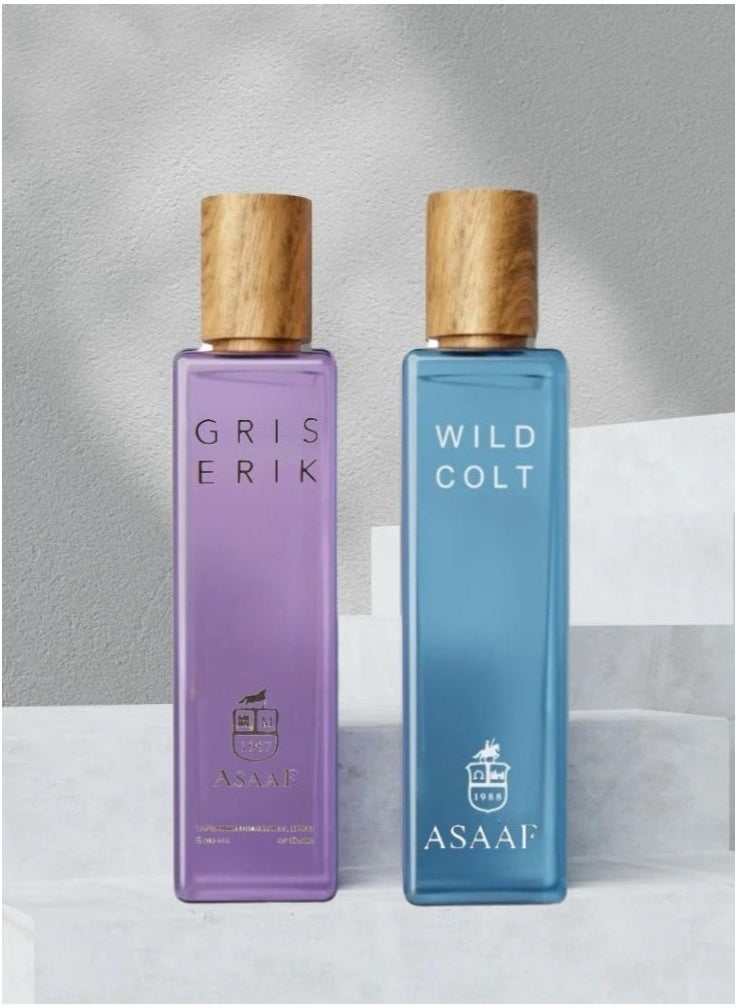 عساف - عطر وايلد كولت 200 مل وعطر جريس 200 مل - Image 1