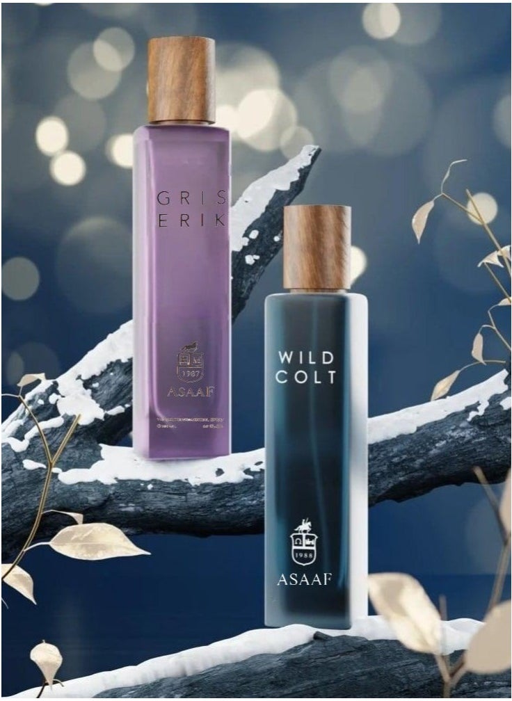 عساف - عطر وايلد كولت 200 مل وعطر جريس 200 مل - Image 1