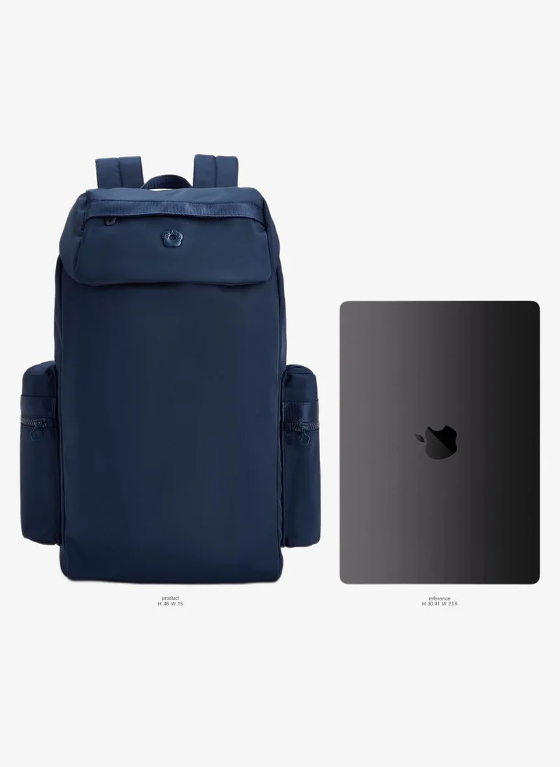 Missy Solid Backpack With Side Pockets