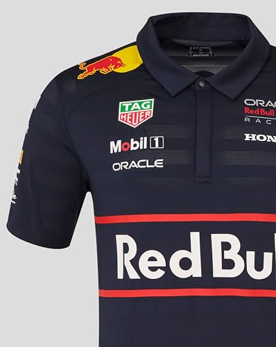 Castore Red Bull Racing F1 Team Men's Polo Shirt - Navy | Official 2025 Formula 1 Team Merchandise | Short Sleeve | Polo Shirt | Pack of 1 - Image 5