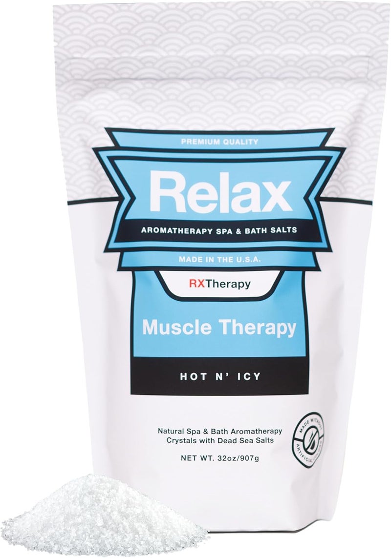 Relax Spa & Bath ملح إبسوم للاسترخاء في السبا وحمام العلاج العطري لاستعادة العضلات ونقع العضلات المتعبة وملح البحر الأحمر وحمام السبا العطري وعلاج العضلات